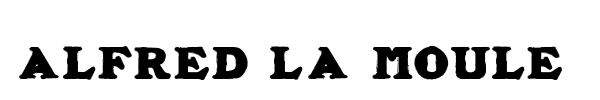 Alfred La Moule font preview